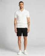 Men's Half Zip Rib Knit Polo - Image 9