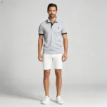 Men's Stretch Sweat Wicking Contrast Trim Embroidered Polo Multi Occasion Daily Travel Top - Image 29