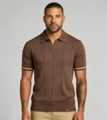Men's Stretch Breathable Hollow Waffle Knit Polo Multi Occasion Daily Travel Lightweight Summer Top - Image 16