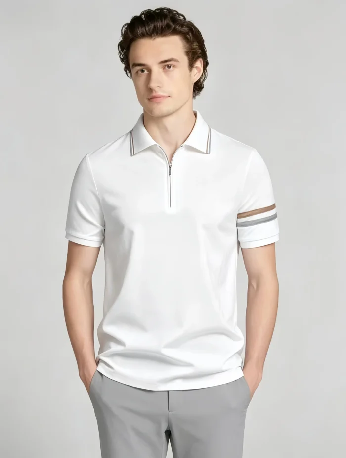 Modern Fit Tencel Cotton Polo - Image 9