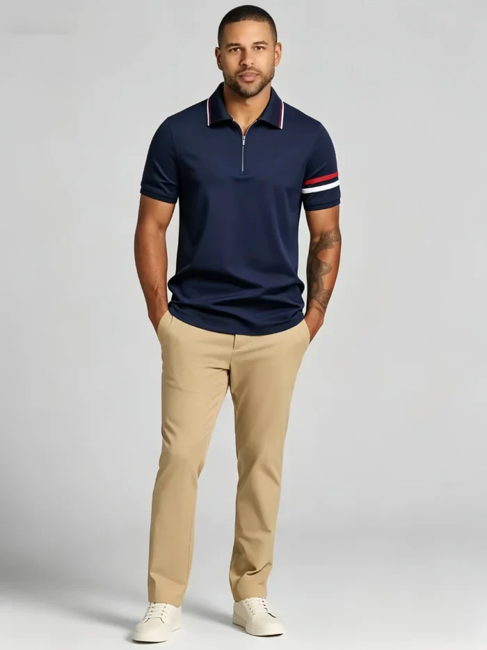Modern Fit Tencel Cotton Polo - Image 5