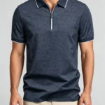 Modern Fit Zip Polo Shirt - Image 4