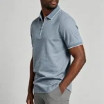 Modern Fit Zip Polo Shirt - Image 10
