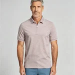 Modern Fit Zip Polo Shirt