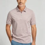 Modern Fit Zip Polo Shirt - Image 8