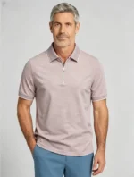 Modern Fit Zip Polo Shirt - Image 12