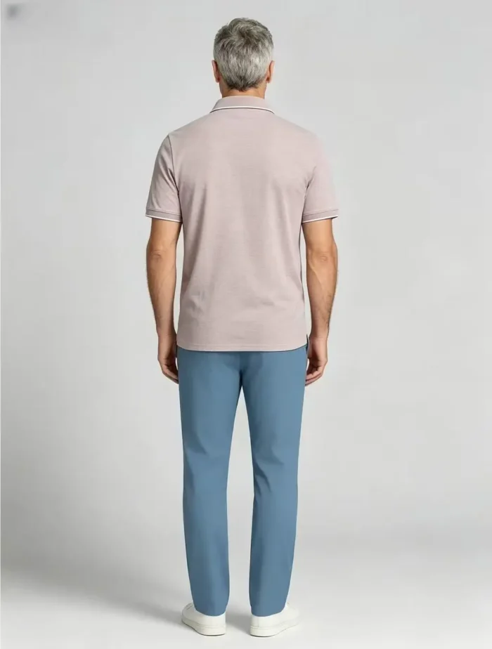 Modern Fit Zip Polo Shirt - Image 10