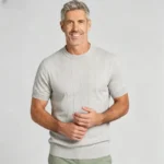 Modern Fit Cotton Crew Neck Knit Short Sleeve Tee - 图片 9