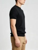 Modern Fit Cotton Crew Neck Knit Short Sleeve Tee