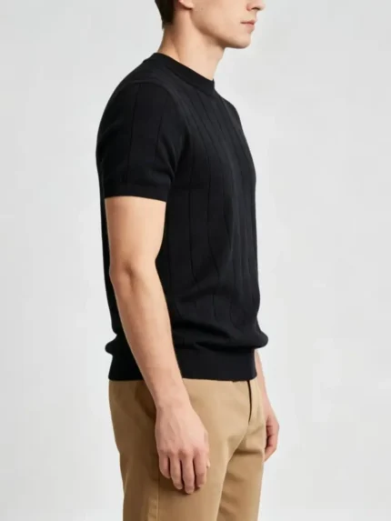 Modern Fit Cotton Crew Neck Knit Short Sleeve Tee