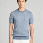 Modern Fit Cotton Crew Neck Knit Short Sleeve Tee