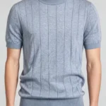 Modern Fit Cotton Crew Neck Knit Short Sleeve Tee - 图片 16