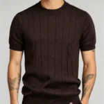 Modern Fit Cotton Crew Neck Knit Short Sleeve Tee - 图片 12