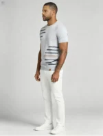 Modern slim-fit crew neck knit T-shirt - Image 11