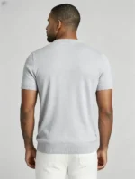 Modern slim-fit crew neck knit T-shirt - Image 10
