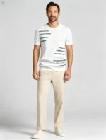 Modern slim-fit crew neck knit T-shirt - Image 9