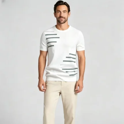 Modern Fit Crew Neck Knit Tee
