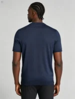 Modern slim-fit crew neck knit T-shirt - Image 3
