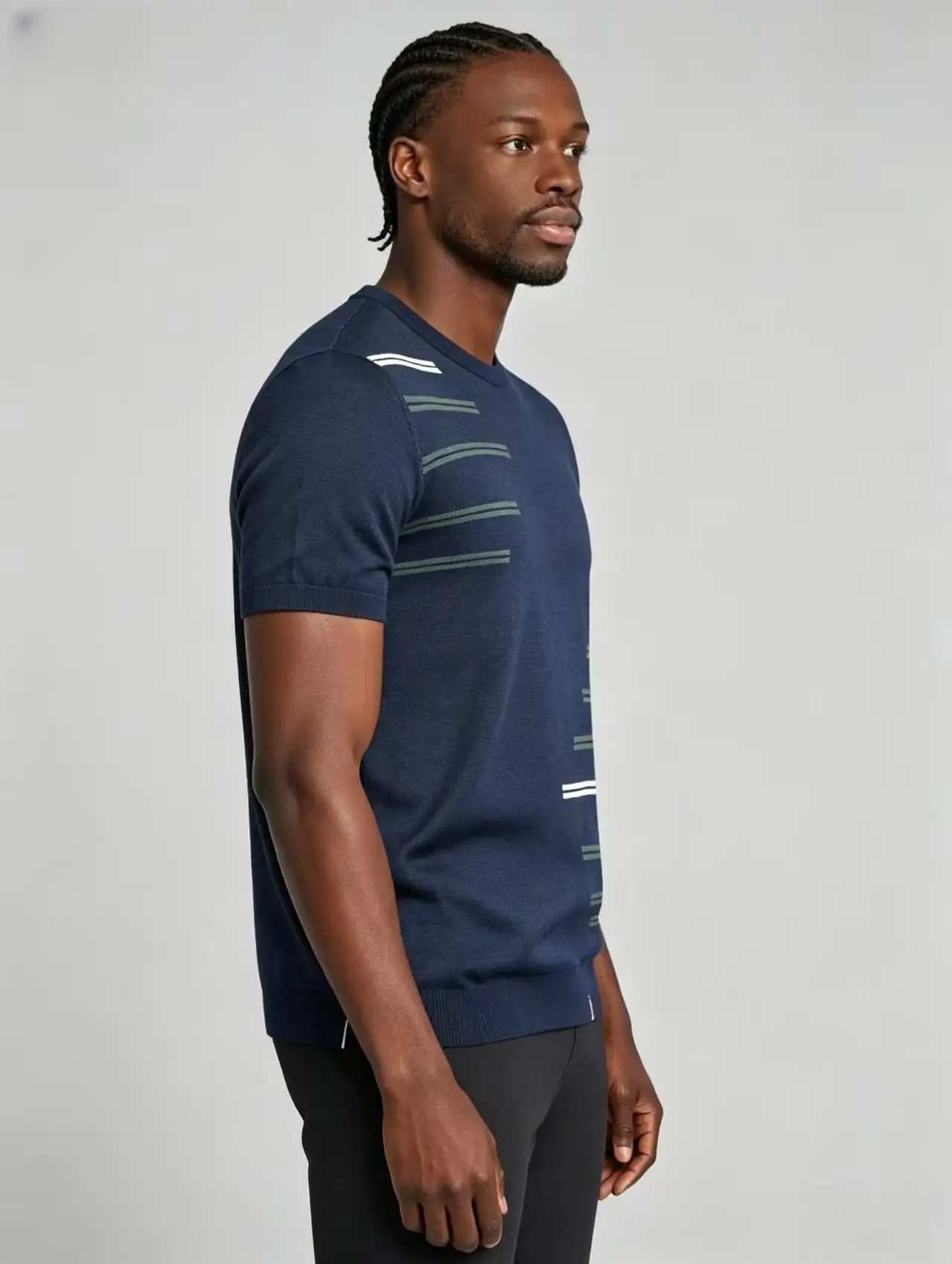 微信图片_20260609140057_1050_4 Modern slim-fit crew neck knit T-shirt - Image 1