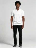 Men's solid color V-neck short-sleeve knitted polo shirt, soft and breathable, summer business casual everyday pullover - Image 8