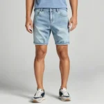Modern Fit Star Denim Shorts - Image 4