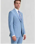 Men's Slim Fit Two-Button 2 Piece Business Suit