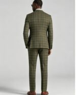 Men's Slim Fit Plaid 3 Piece Suit (Blazer + Vest + Trousers) - 图片 2