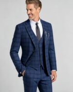 Men's Slim Fit Plaid 3 Piece Suit (Blazer + Vest + Trousers) - 图片 10