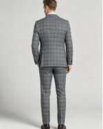 Men's Slim Fit Plaid 3 Piece Suit (Blazer + Vest + Trousers) - 图片 7