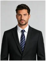 Men's Slim Fit Two-Button 2 Piece Business Suit - Image 6