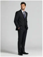 Men's Slim Fit Two-Button 2 Piece Business Suit - Image 7