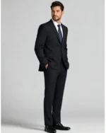 Men's Slim Fit Two-Button 2 Piece Business Suit - 图片 7