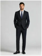 Men's Slim Fit Two-Button 2 Piece Business Suit - Image 9