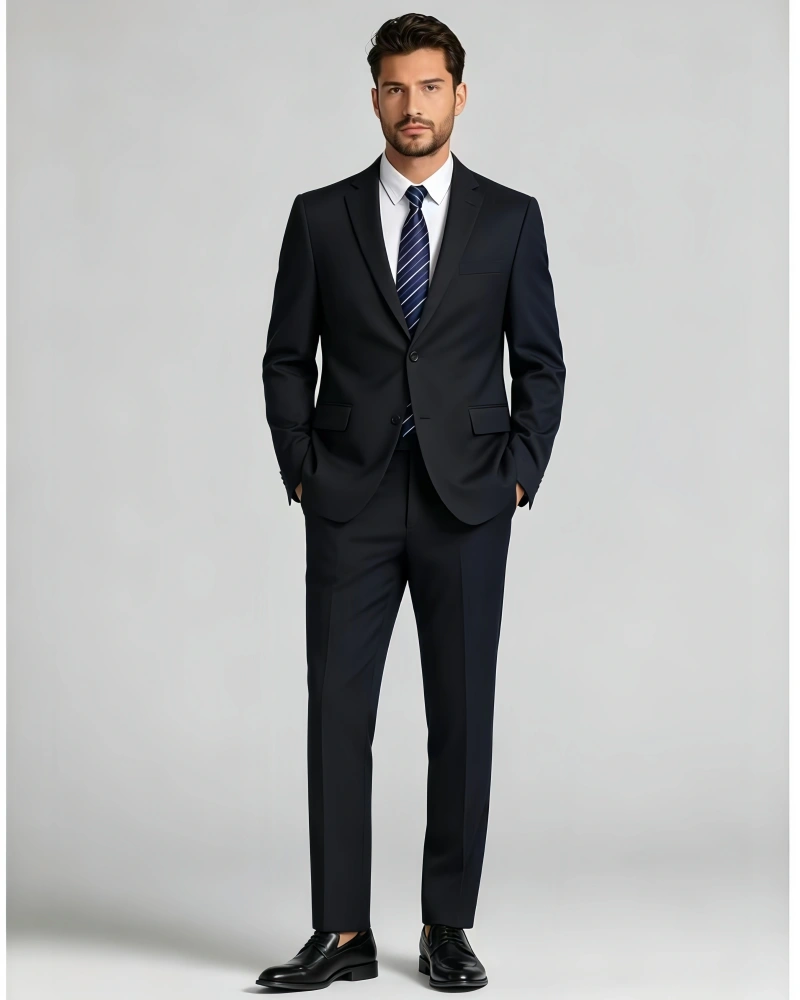 微信图片_20260611101202_60_8 Men's Slim Fit Two-Button 2 Piece Business Suit - 图片 1