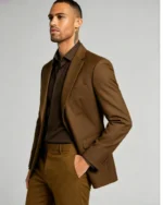 Men's Slim Fit Two-Button 2 Piece Business Suit - 图片 2