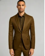 Men's Slim Fit Two-Button 2 Piece Business Suit - 图片 3