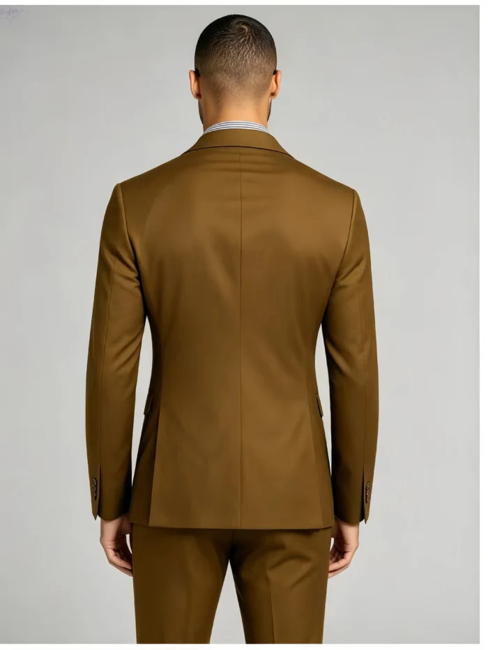 Men's Slim Fit Two-Button 2 Piece Business Suit - Image 5