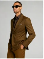 Men's Slim Fit Two-Button 2 Piece Business Suit - Image 2