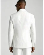 Men's Slim Fit Double Breasted Pinstripe 2 Piece Suit - 图片 12
