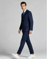 Men's Slim Fit Double Breasted Pinstripe 2 Piece Suit - 图片 7