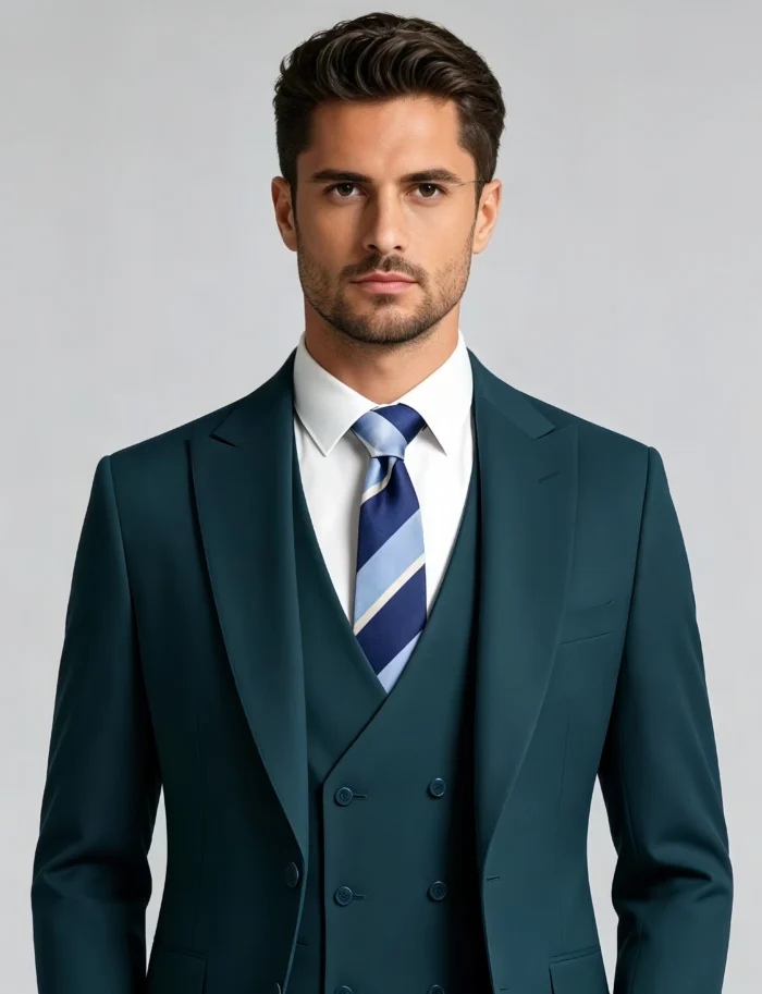 Modern Fit Vintage Casual Suit Set - Image 3