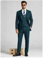 Modern Fit Vintage Casual Suit Set - Image 5
