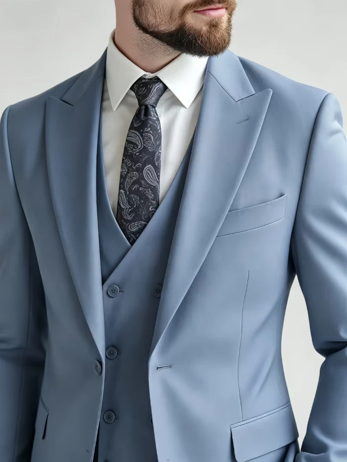 Modern Fit Vintage Casual Suit Set - Image 12