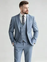 Modern Fit Vintage Casual Suit Set - Image 13