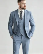 Modern Fit Vintage Casual Suit Set - Image 3