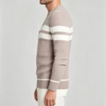 Modern Fit Striped Contrast Crew Neck Knit - Image 18