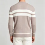 Modern Fit Striped Contrast Crew Neck Knit - Image 20