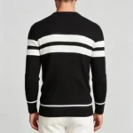 Modern Fit Striped Contrast Crew Neck Knit - Image 9