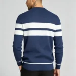 Modern Fit Striped Contrast Crew Neck Knit - Image 24