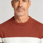 Modern Fit Striped Contrast Crew Neck Knit - Image 12